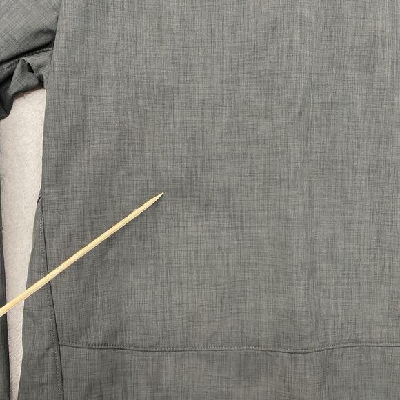 North Face Jacket Mens Extra Large Gray Softshell AMUP Full Zip Fleece Lined - Picture 10 of 13